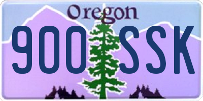 OR license plate 900SSK