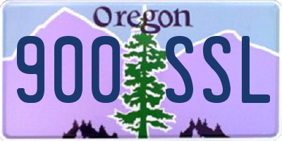 OR license plate 900SSL