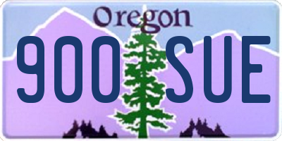 OR license plate 900SUE