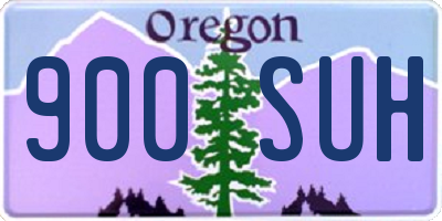 OR license plate 900SUH