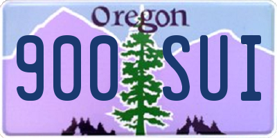 OR license plate 900SUI