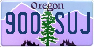 OR license plate 900SUJ