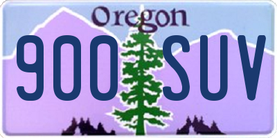 OR license plate 900SUV