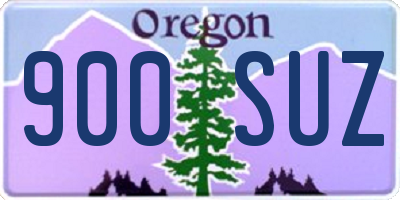 OR license plate 900SUZ