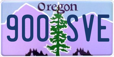 OR license plate 900SVE
