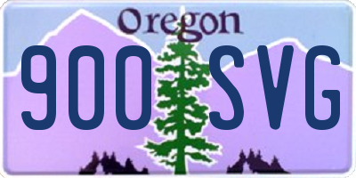 OR license plate 900SVG