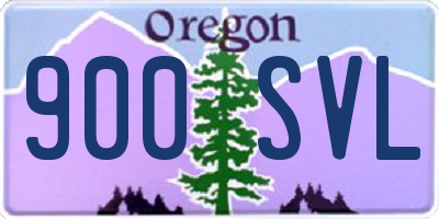 OR license plate 900SVL