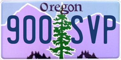 OR license plate 900SVP