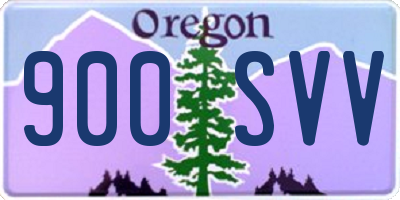 OR license plate 900SVV