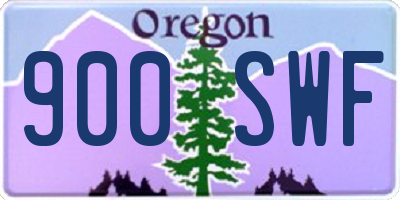 OR license plate 900SWF