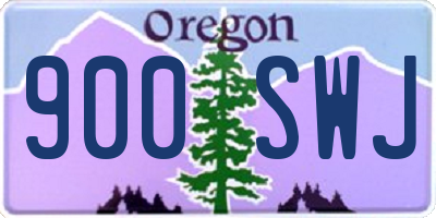 OR license plate 900SWJ