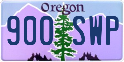 OR license plate 900SWP