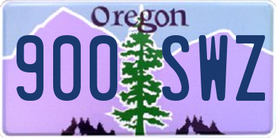 OR license plate 900SWZ
