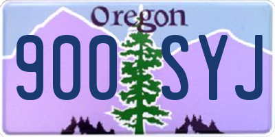 OR license plate 900SYJ