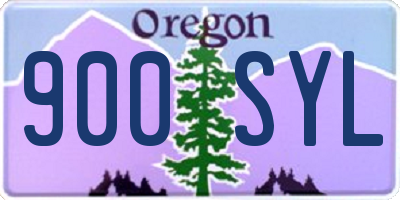 OR license plate 900SYL