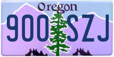 OR license plate 900SZJ
