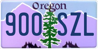 OR license plate 900SZL
