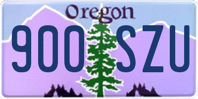 OR license plate 900SZU