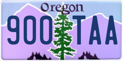 OR license plate 900TAA