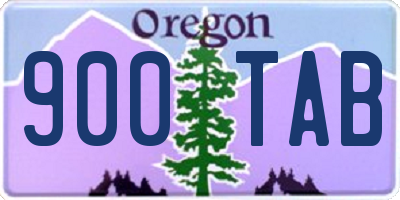 OR license plate 900TAB