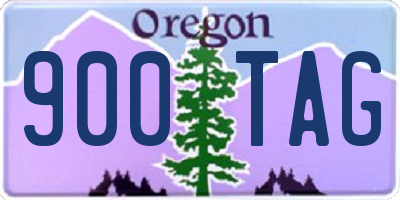 OR license plate 900TAG