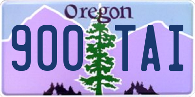 OR license plate 900TAI