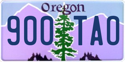 OR license plate 900TAO