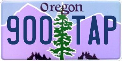OR license plate 900TAP