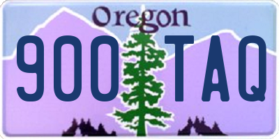 OR license plate 900TAQ