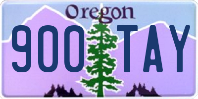 OR license plate 900TAY