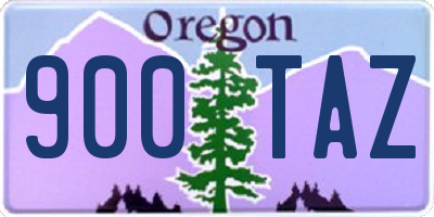 OR license plate 900TAZ