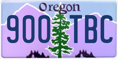 OR license plate 900TBC