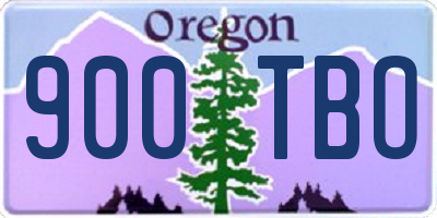 OR license plate 900TBO