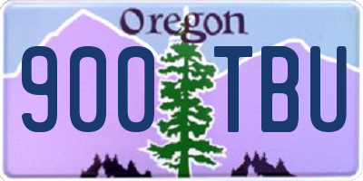 OR license plate 900TBU