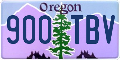 OR license plate 900TBV