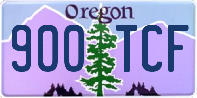 OR license plate 900TCF