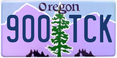 OR license plate 900TCK