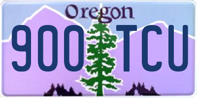 OR license plate 900TCU