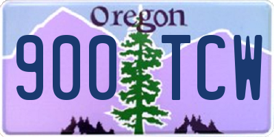 OR license plate 900TCW