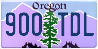 OR license plate 900TDL