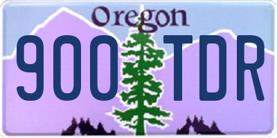 OR license plate 900TDR