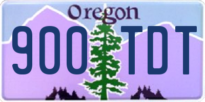 OR license plate 900TDT