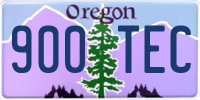 OR license plate 900TEC