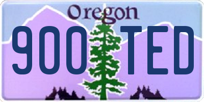 OR license plate 900TED