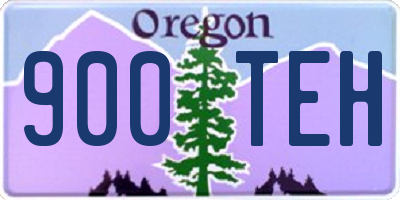 OR license plate 900TEH