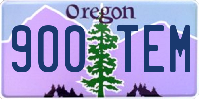 OR license plate 900TEM