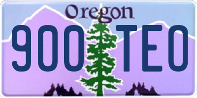 OR license plate 900TEO