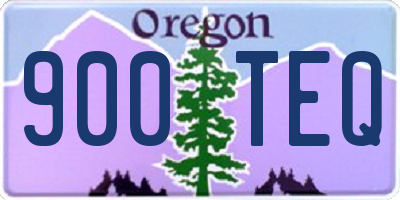 OR license plate 900TEQ