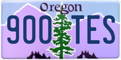 OR license plate 900TES