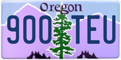 OR license plate 900TEU